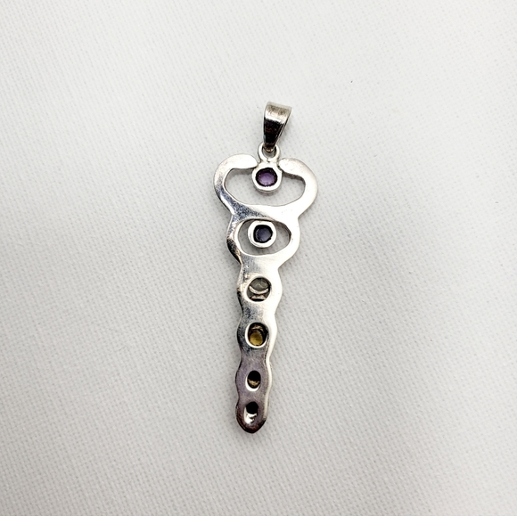 Chakra .925 Sterling Pendant & Bracelet Set - Picture 5 of 10